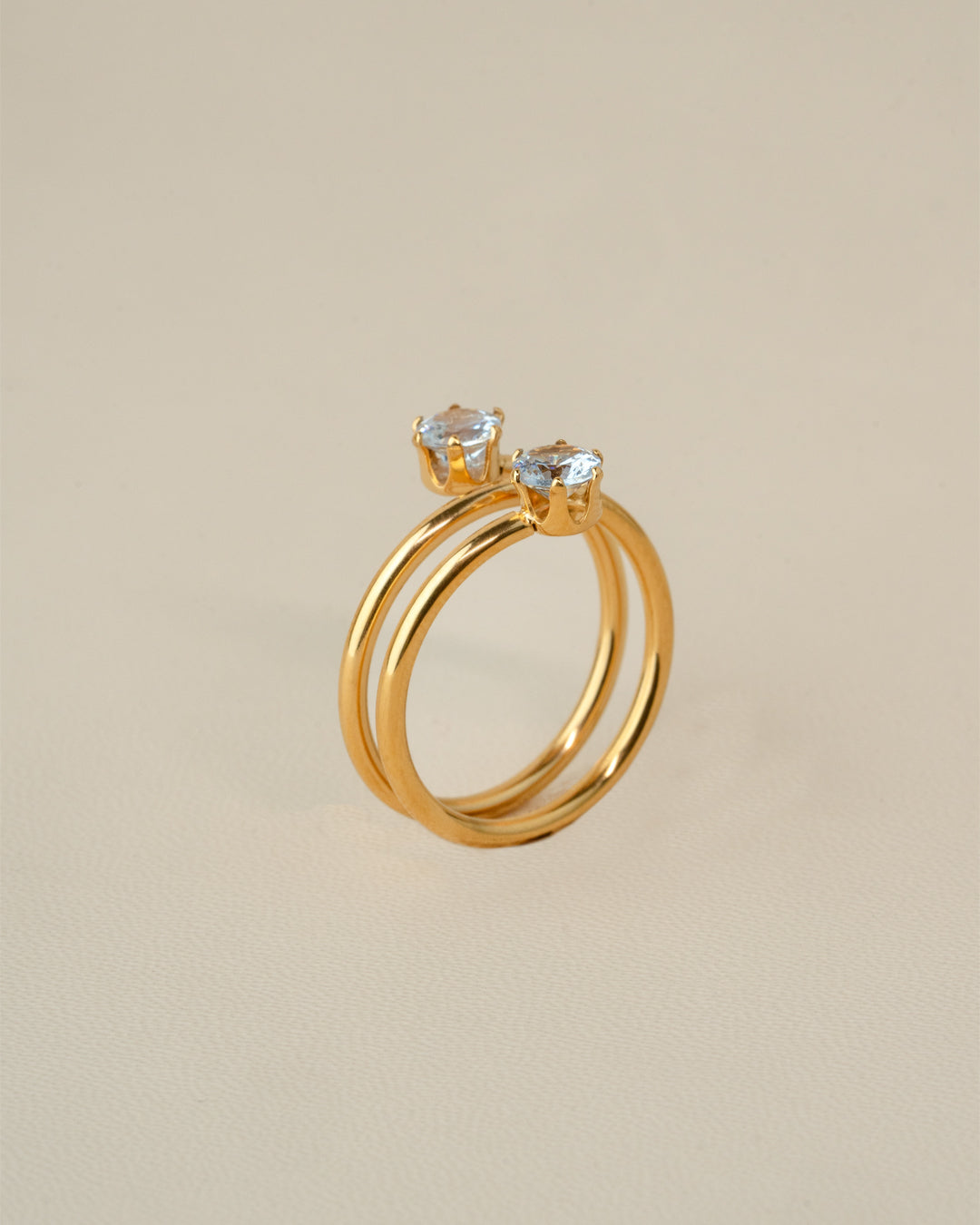 Luna Twin Spark Ring