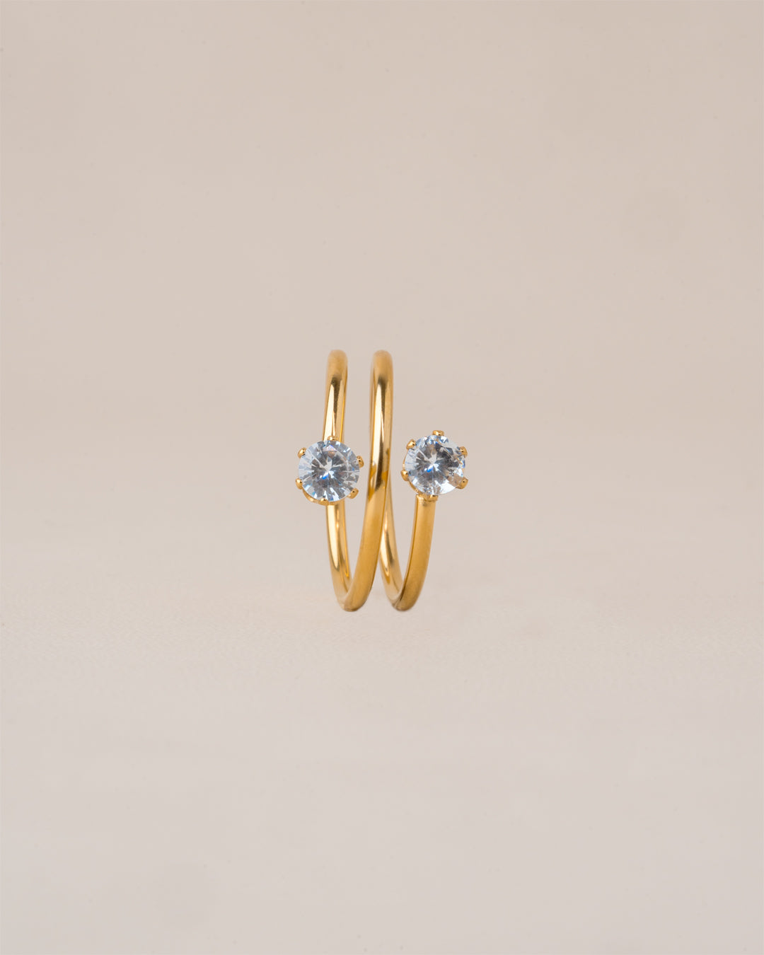 Luna Twin Spark Ring