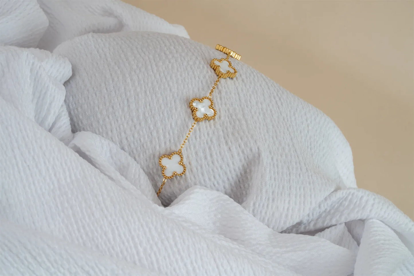 Ivory Clover Bracelet