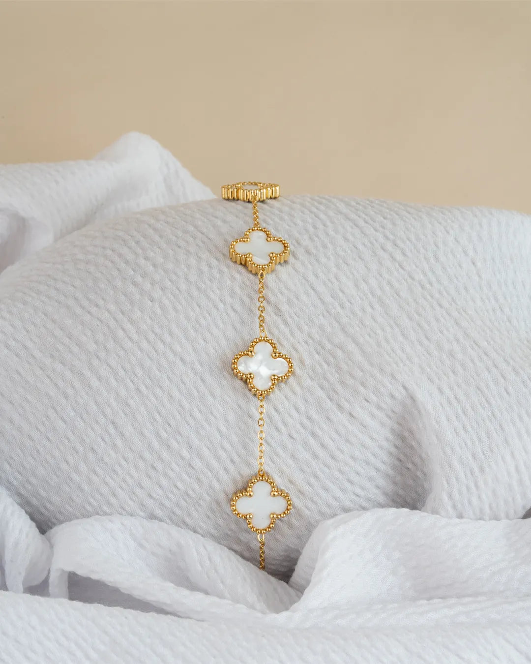 Ivory Clover Bracelet